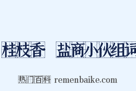 桂枝香·盐商小伙组词是什么意思的图片